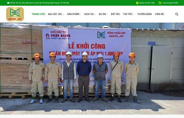 Website Đại Cát JSC